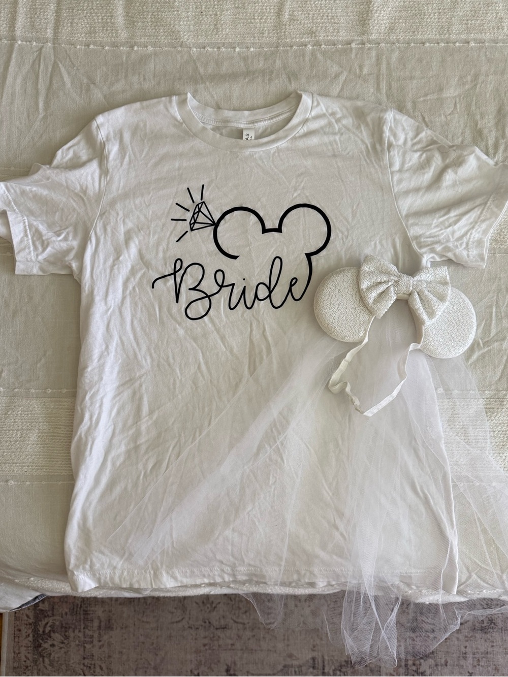 Bella Canvas White Classic Crew Neck Tee